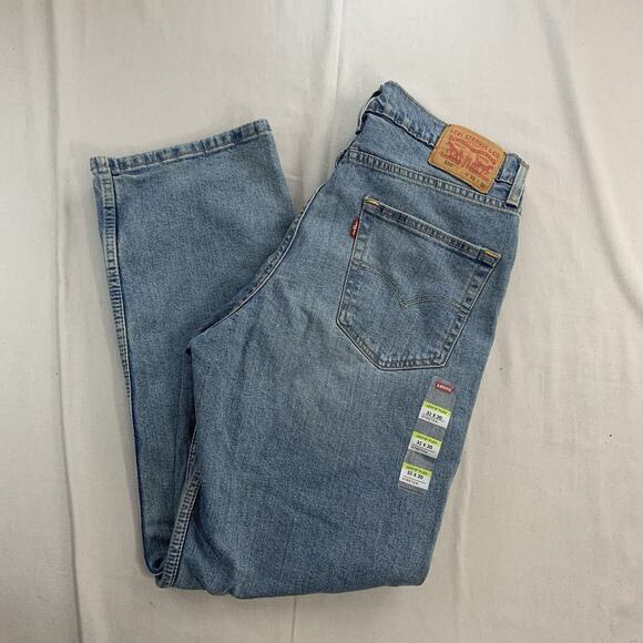 NWT Levi's 550 Relaxed Fit Denim Jeans Men's 33 x 30 Blue Light Wash Cotton - Picture 1 of 9